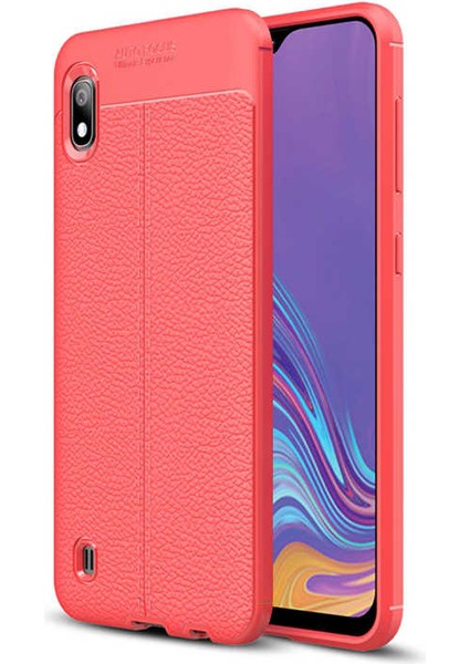 Samsung Galaxy A10 Uyumlu Kılıf Zore Niss Silikon Kapak, Kırmızı