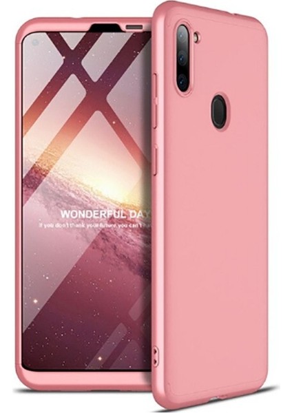 Samsung Galaxy A11 Uyumlu Kılıf Zore Ays Kapak, Rose Gold