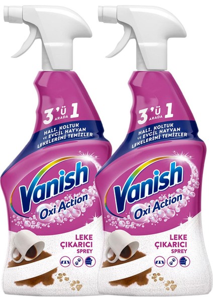 Oxi Action Çok Amaçlı Halı, Koltuk ve Evcil Hayvan Leke Çıkarıcı Sprey 500 ml X2