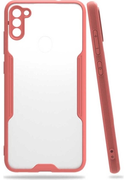 Samsung Galaxy A11 Uyumlu Kılıf Zore Parfe Kapak, Pembe