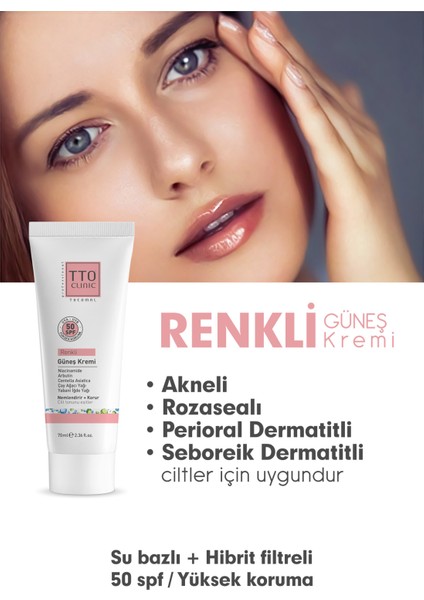 Clınıc Renkli Güneş Koruyucu Krem 50 Spf 70 ml