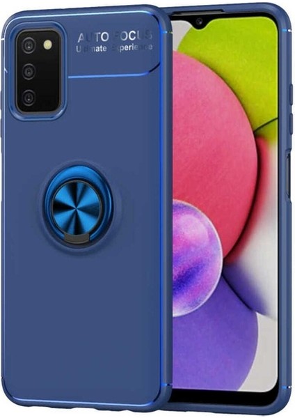 Samsung Galaxy A03S Uyumlu Kılıf Zore Ravel Silikon Kapak, Mavi