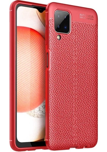 Samsung Galaxy A12 Uyumlu Kılıf Zore Niss Silikon Kapak, Kırmızı