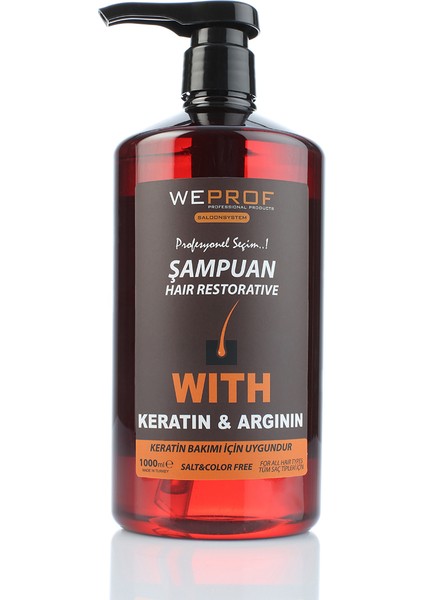 Keratin&arginin Tuzsuz Şampuan