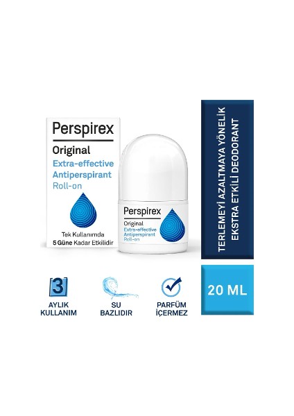 Güçlü Terleme Önleyici 2'li ve Antiperspirant Roll-On 20 ml