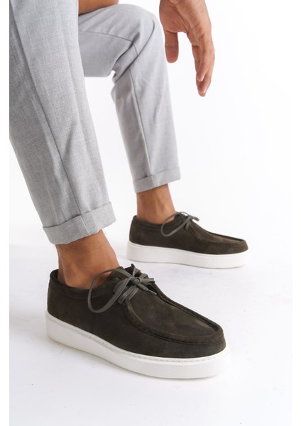 Mubiano Mbsr3535-Hk Erkek Bağcık Detay Günlük Haki Ayakkabı & Loafer