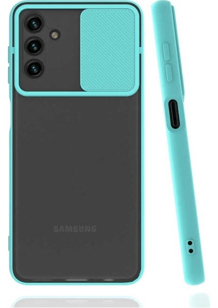 Samsung Galaxy A13 5g Uyumlu Kılıf Zore Lensi Kapak, Turkuaz