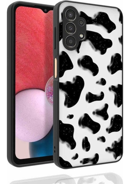 Samsung Galaxy A13 4g Uyumlu Kılıf Desenli Kamera Korumalı Parlak Zore Nora Kapak, No2