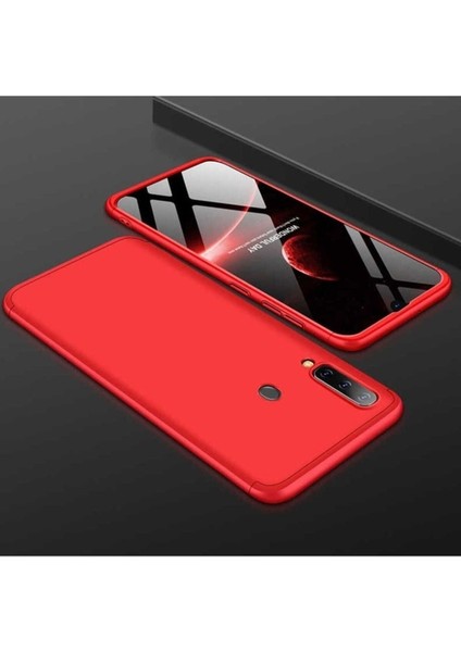 Samsung Galaxy A20S Uyumlu Kılıf Zore Ays Kapak, Kırmızı