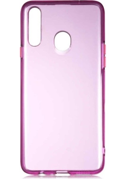 Samsung Galaxy A20S Uyumlu Kılıf Zore Bistro Kapak, Pembe