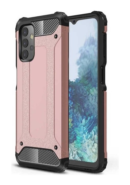 Samsung Galaxy A13 4g Uyumlu Kılıf Zore Crash Silikon Kapak, Rose Gold