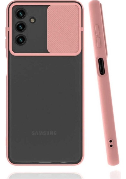 Samsung Galaxy A13 5g Uyumlu Kılıf Zore Lensi Kapak, Pembe Açık