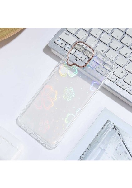 Samsung Galaxy A22 4g Uyumlu Kılıf Zore Sidney Desenli Sert Kapak, Flower No3
