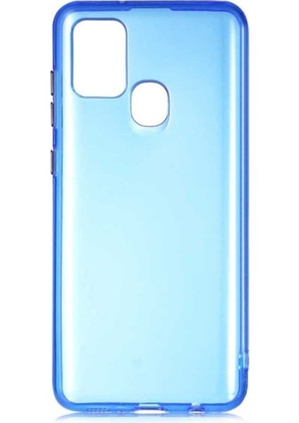 Samsung Galaxy A21S Uyumlu Kılıf Zore Bistro Kapak, Mavi