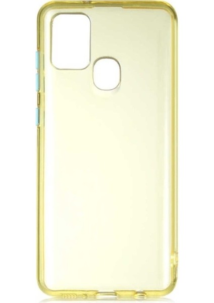 Samsung Galaxy A21S Uyumlu Kılıf Zore Bistro Kapak, Sarı