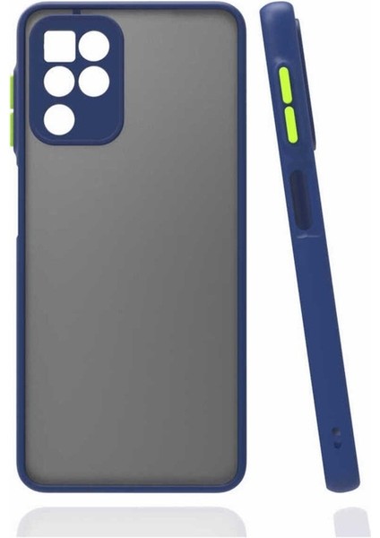 Samsung Galaxy A22 4g Uyumlu Kılıf Zore Hux Kapak, Lacivert