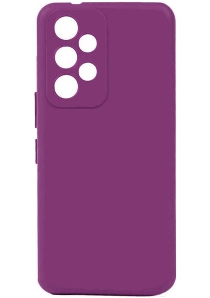 Samsung Galaxy A23 Uyumlu Kılıf Zore Biye Silikon, Mor