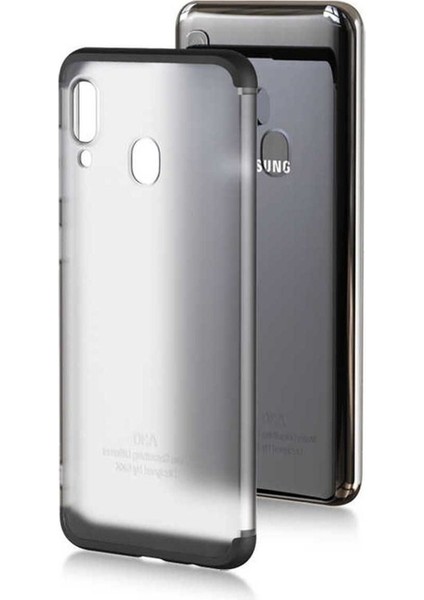 Samsung Galaxy A30 Uyumlu Kılıf Zore Nili Kapak, Siyah