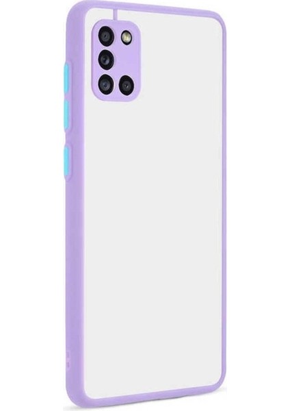 Samsung Galaxy A31 Uyumlu Kılıf Zore Hux Kapak, Lila