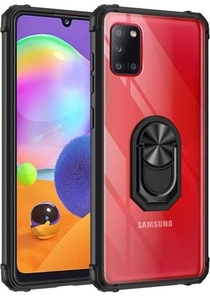 Samsung Galaxy A31 Uyumlu Kılıf Zore Mola Kapak, Siyah