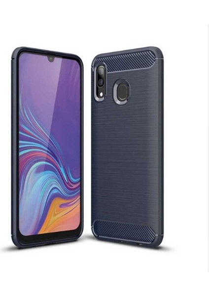 Samsung Galaxy A30 Uyumlu Kılıf Zore Room Silikon Kapak, Lacivert