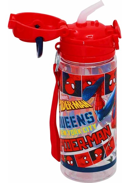 Lisanslı Pipetli Plastik Matara 500 ml Kırmızı (OTTO-42529) fiyatları