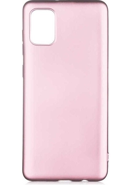 Samsung Galaxy A31 Uyumlu Kılıf Zore Premier Silikon Kapak, Rose Gold