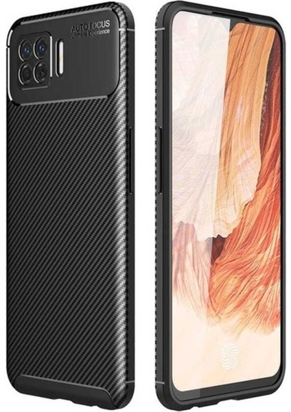 Oppo A73 Uyumlu Kılıf Zore Negro Silikon Kapak, Siyah
