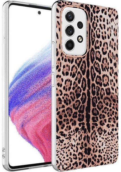 Samsung Galaxy A33 5g Uyumlu Kılıf Zore Bella Kapak, Leopar
