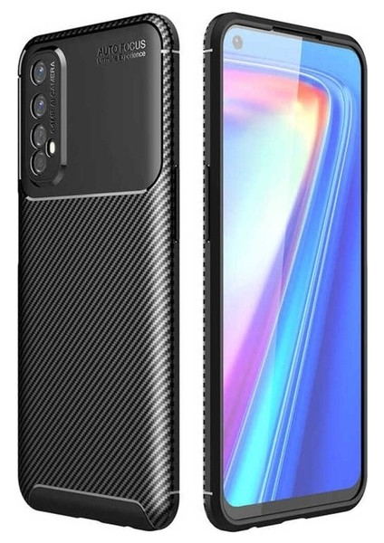 Realme 7 Uyumlu Kılıf Zore Negro Silikon Kapak, Siyah