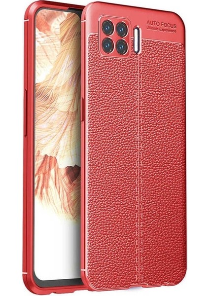 Oppo A73 Uyumlu Kılıf Zore Niss Silikon Kapak, Kırmızı