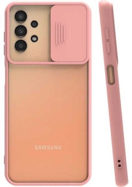 Samsung Galaxy A33 5g Uyumlu Kılıf Zore Lensi Kapak, Pembe Açık