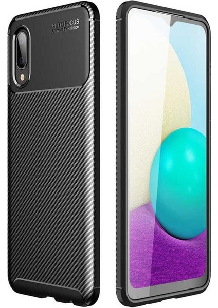 Samsung Galaxy A02 Uyumlu Kılıf Zore Negro Silikon Kapak, Siyah