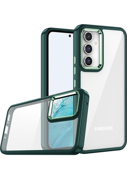 Samsung Galaxy A14 Uyumlu Kılıf Zore Flora Kapak, Yeşil