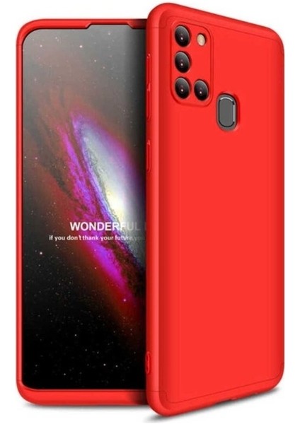 Samsung Galaxy A21S Uyumlu Kılıf Zore Ays Kapak, Kırmızı