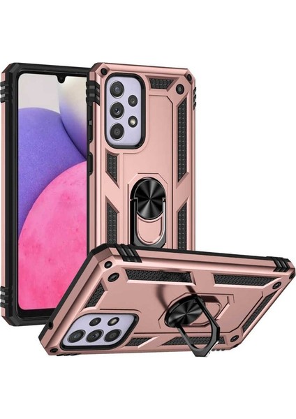 Samsung Galaxy A33 5g Uyumlu Kılıf Zore Vega Kapak, Rose Gold