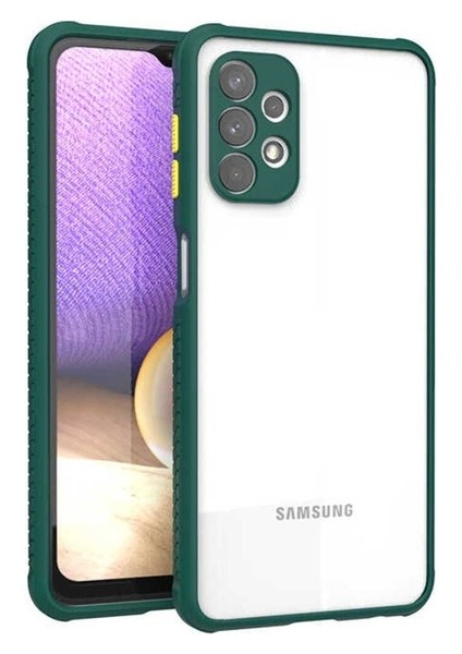 Samsung Galaxy A32 4g Uyumlu Kılıf Zore Kaff Kapak, Koyu Yeşil