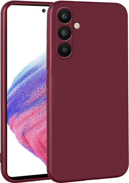 Samsung Galaxy A34 Uyumlu Kılıf Zore Premier Silikon Kapak, Mürdüm