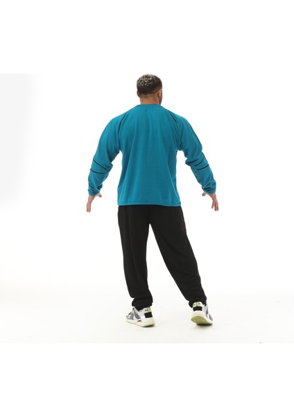 Mavi Kışlık Pamuklu Sweatshirt Big Sam 4670 fırsatları