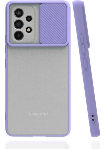 Samsung Galaxy A53 5g Uyumlu Kılıf Zore Lensi Kapak, Lila