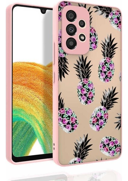 Samsung Galaxy A53 5g Uyumlu Kılıf Desenli Kamera Korumalı Parlak Zore Nora Kapak, No1