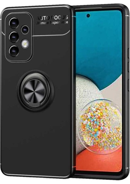 Samsung Galaxy A53 5g Uyumlu Kılıf Zore Ravel Silikon Kapak, Siyah