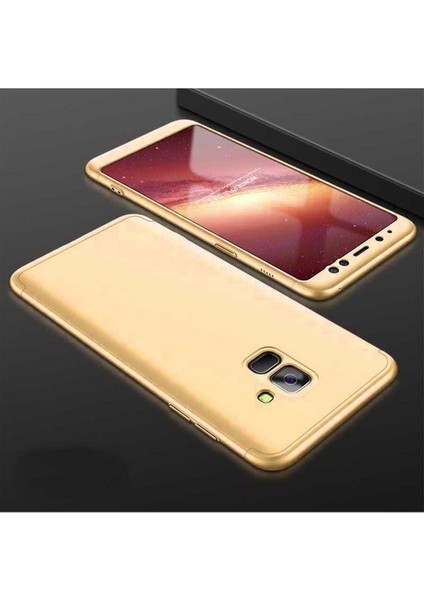 Samsung Galaxy A6 2018 Uyumlu Kılıf Zore Ays Kapak, Gold