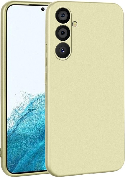 Samsung Galaxy A54 Uyumlu Kılıf Zore Premier Silikon Kapak, Gold