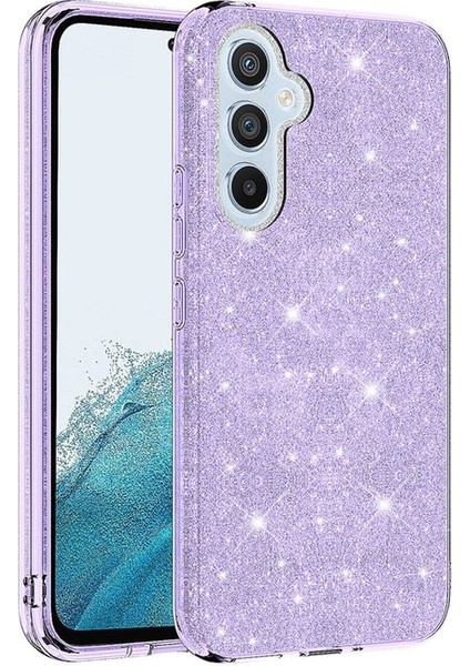 Samsung Galaxy A54 Uyumlu Kılıf Zore Shining Silikon, Mor