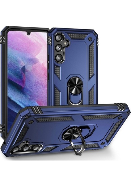 Samsung Galaxy A54 Uyumlu Kılıf Zore Vega Kapak, Mavi