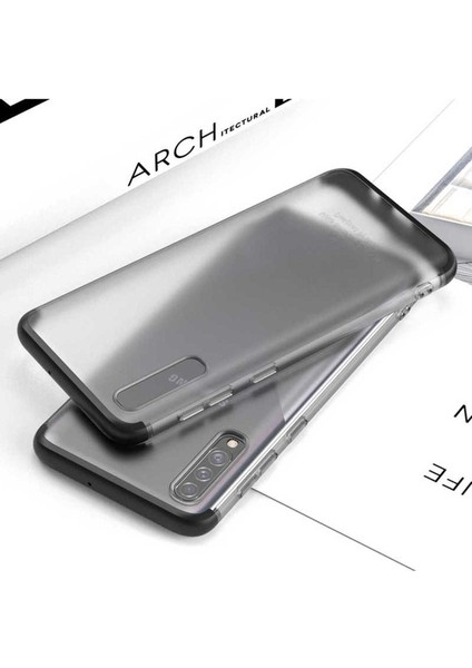 Samsung Galaxy A50S Uyumlu Kılıf Zore Nili Kapak, Siyah