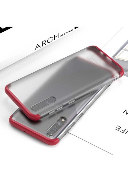 Samsung Galaxy A50S Uyumlu Kılıf Zore Nili Kapak, Kırmızı