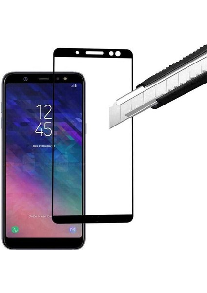 Samsung Galaxy A6 Plus 2018 Uyumlu Zore Kenarları Kırılmaya Dayanıklı Cam Ekran Koruyucu fiyatları