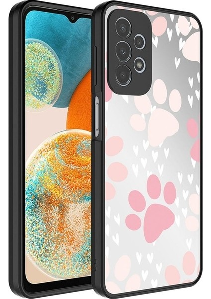 Samsung Galaxy A53 5g Uyumlu Kılıf Aynalı Desenli Kamera Korumalı Parlak Zore Mirror Kapak, Pati
